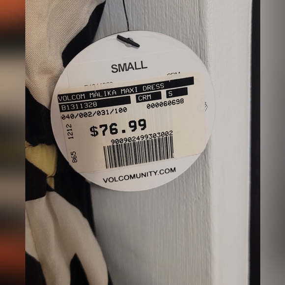 Volcom maxi strapless summer dress size S - Picture 5 of 5